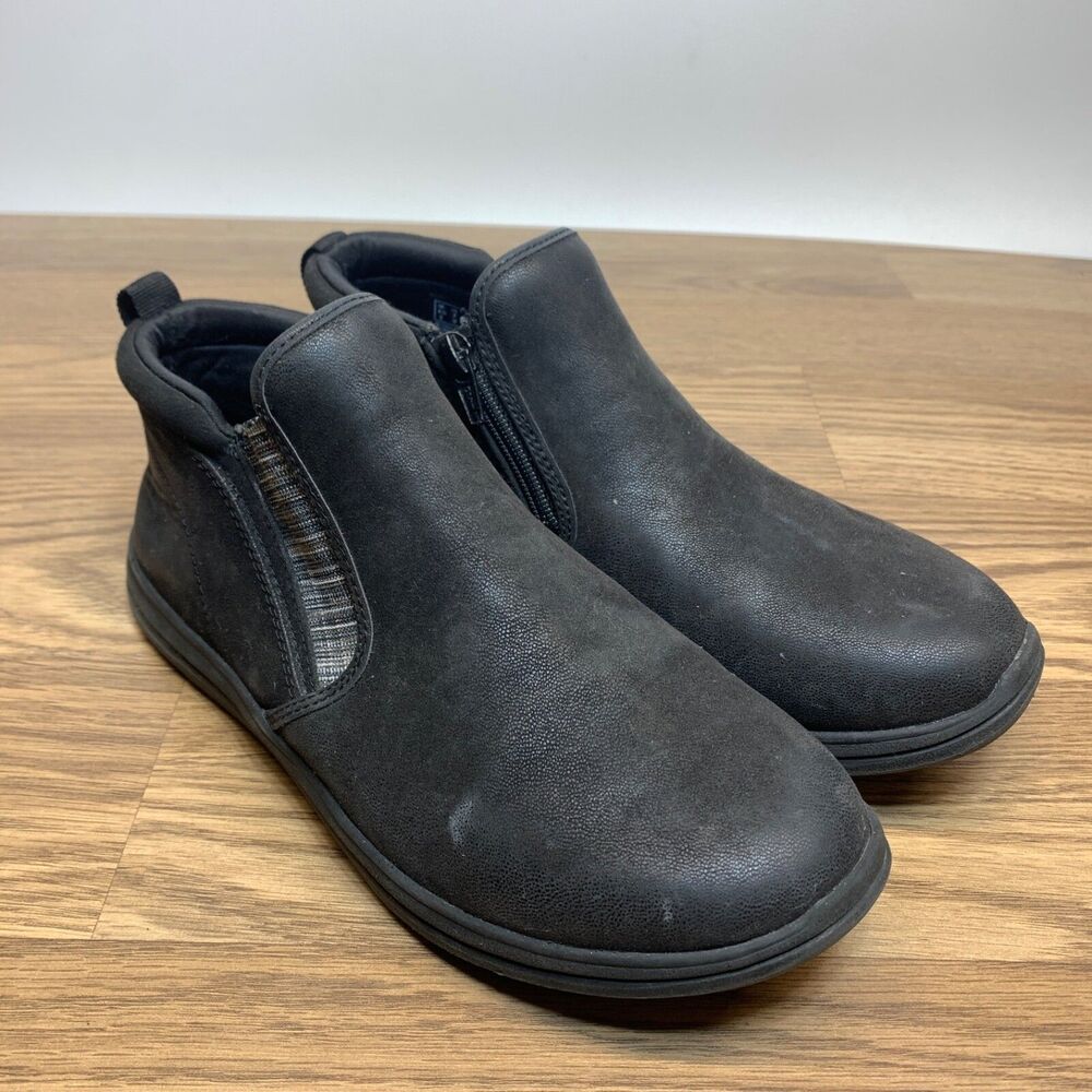 Clarks Breeze Clover Size 7W EU 37.5 Women's Slip-Resistant Casual Bootie Black